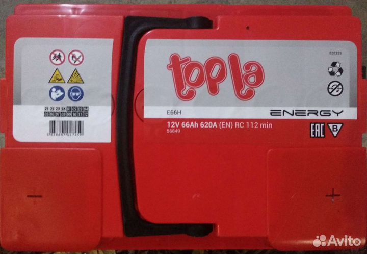Акб 66 Ач Topla (Топла)