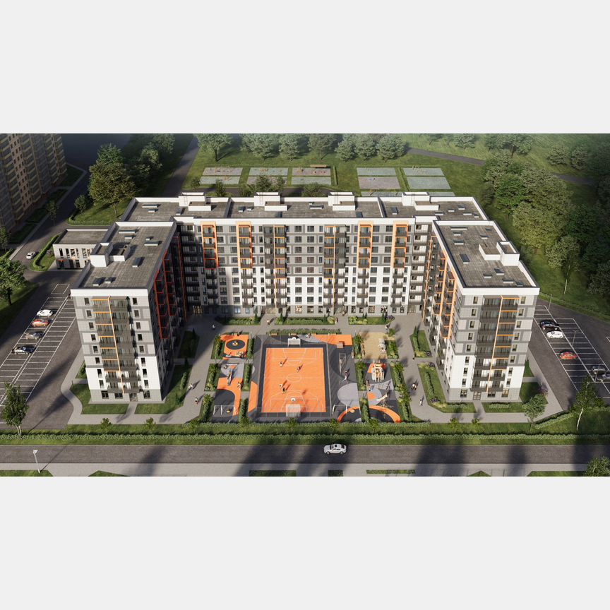 2-к. квартира, 60,7 м², 5/9 эт.