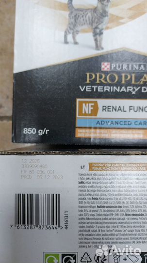 Корм для кошек pro plan renal function NF