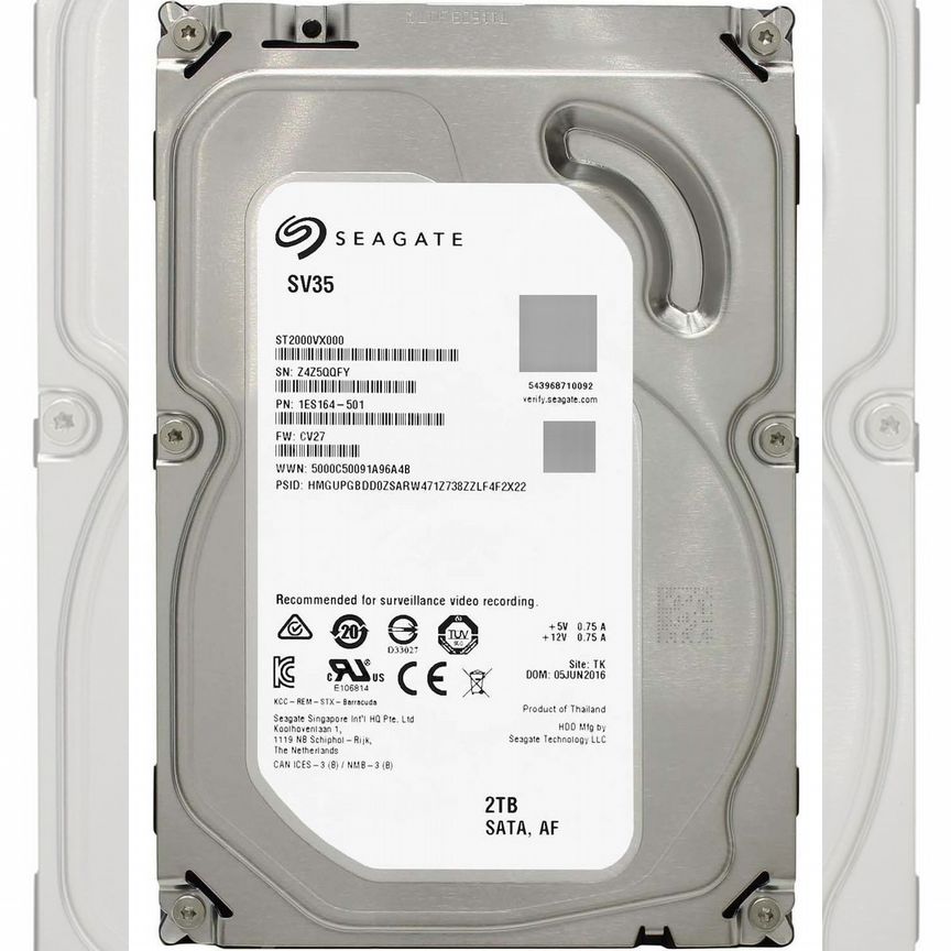 [ST2000VX000] Жесткий Диск Seagate 2tb Sata3.5 St2000vx000