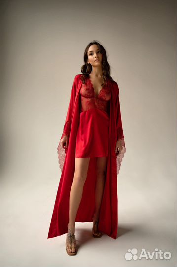 Халат-кимоно в пол