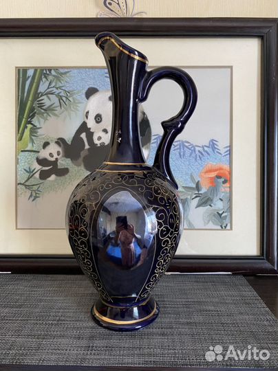 Ваза- кувшин СССР с клеймом(кобальт)