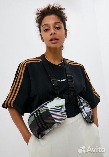 Сумка Adidas X IVY park Green Plaid Harness