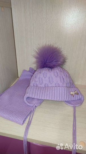 Зимняя шапка для девочки дошкольного возраста
