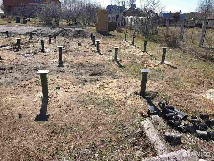 Сваи винтовые с установкой под ключ