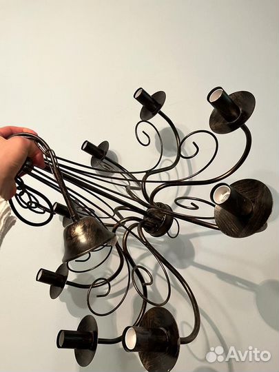 Люстра vitaluce металл 8 ламп