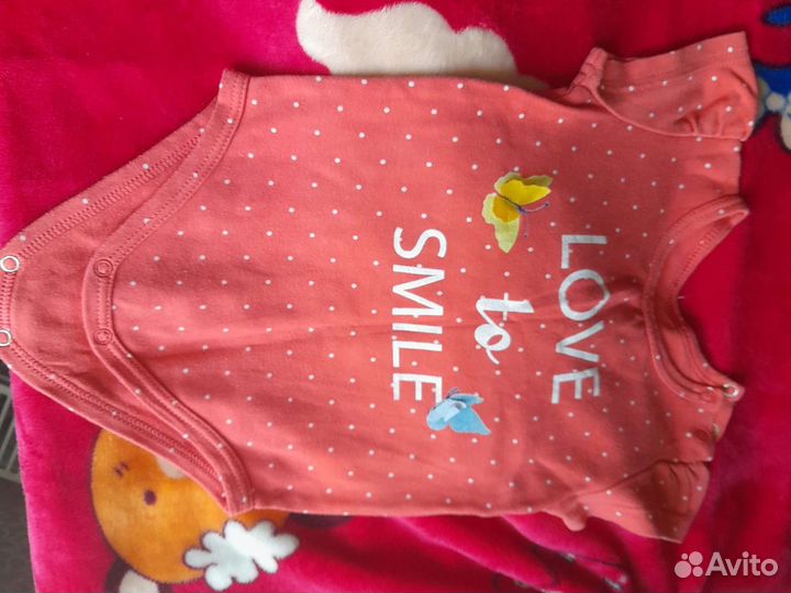 Боди для девочки 80 86