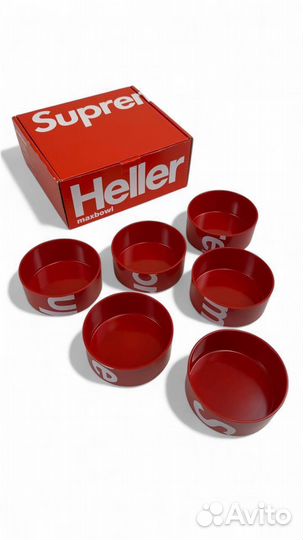 Набор из 6 тарелок Supreme x Heller Mugs Maxbowl