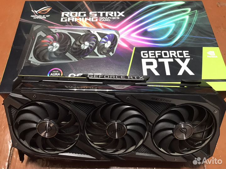 Видеокарта RTX 3070 Asus Rog Strix