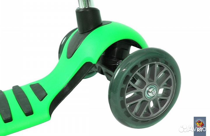 Самокат ybike 3-х колесный glider mini зелёный