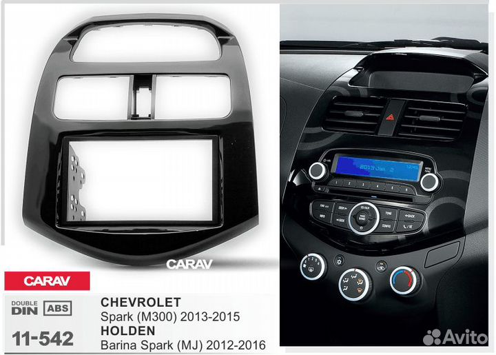 Рамка 2din Chevrolet Spark M300