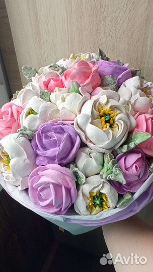 Съедобные букеты из зефира