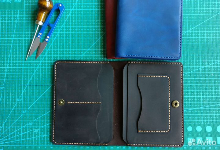 Обложка для документов, докхолдер натуральная кожа
