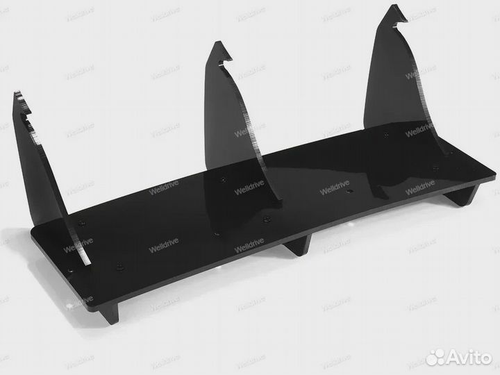 Диффузор BMW M3 F80 F81 черный глянец