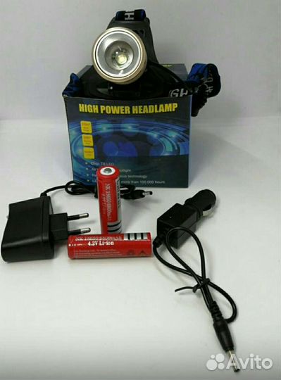 Аккумуляторный налобный фонарь