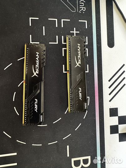 Оперативная память ddr4 hyperX fury 16gb