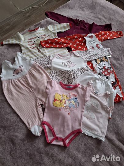 Пакет одежды для девочки 3-6 месяцев