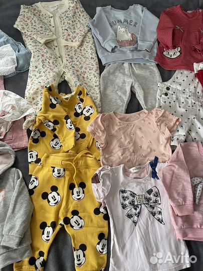 Пакет фирменной одежды для девочки 74-80