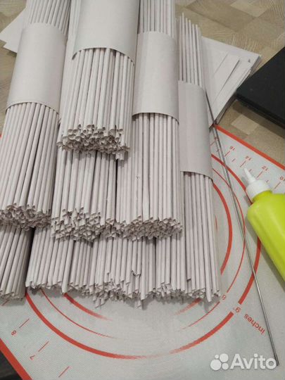 Бумажные трубочки (лоза) для плетения