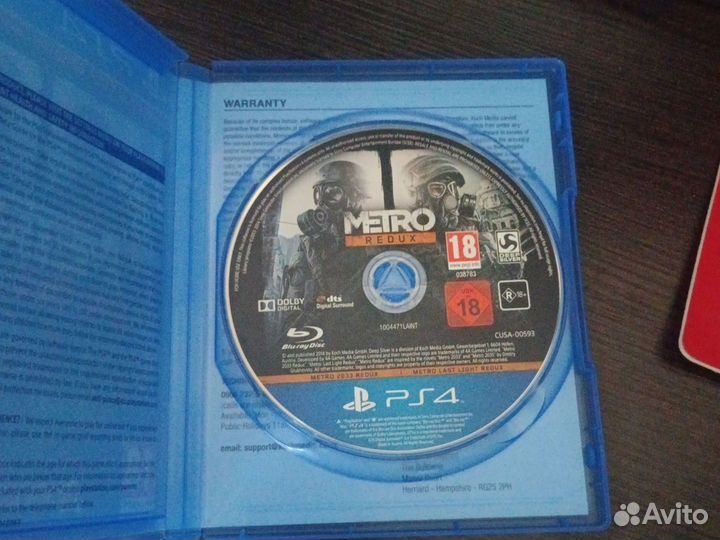 Metro redux ps4 почти новый