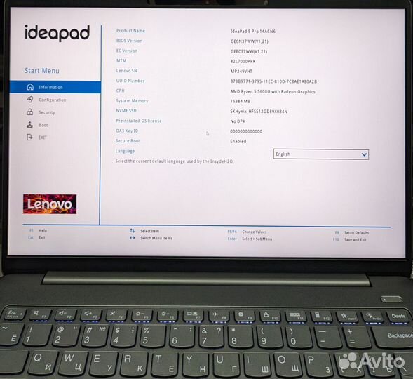 Lenovo IdeaPad 5 Pro Ryzen 5 5600U 16Gb 512Gb NEW
