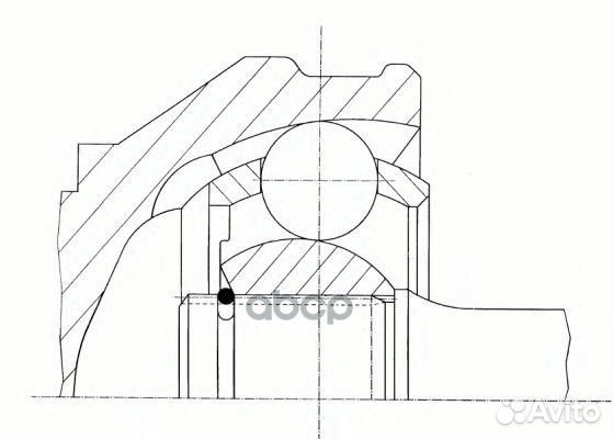 ШРУС внутр.ком/кт L audi 80 B4 2,0-2,8 Quattr