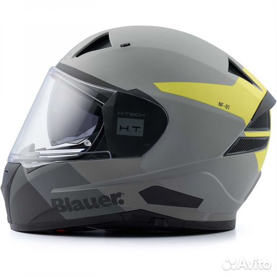 Blauer NF01 Naca Full Face Motorcycle Мотошлем Dou