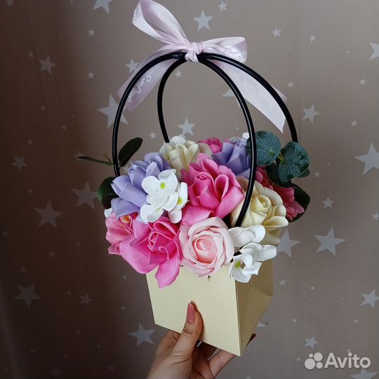 Подарок на 8 марта букет из мыла