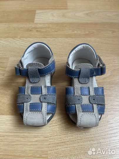 Сандалии для мальчика Зебра натур. кожа