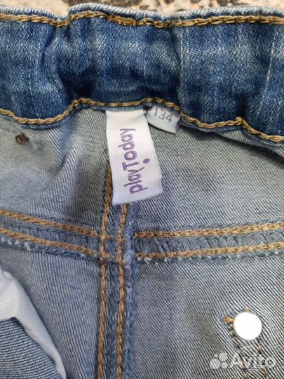 Джинсы для девочки 128