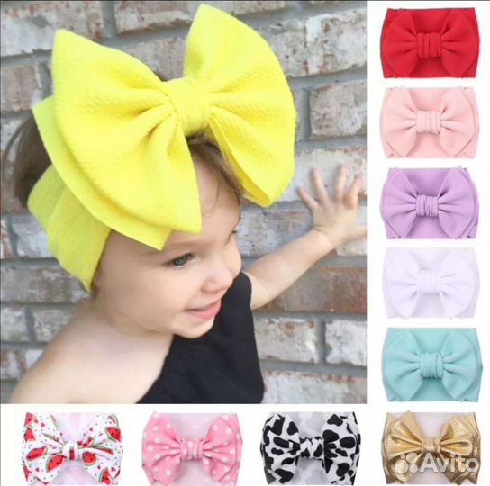 Бант, повязка на голову для девочки