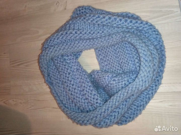 Шарф Снуд голубой
