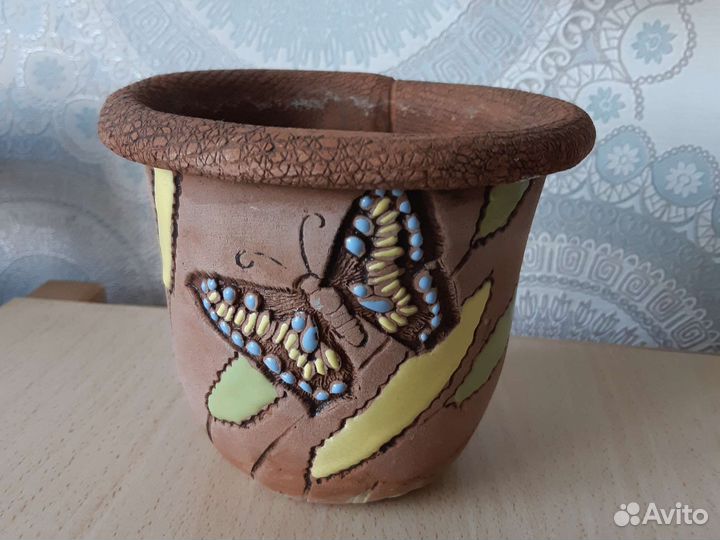 Керамические горшки и поддоны для цветов бу