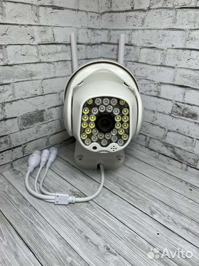 Уличная поворотная 4G Wi-Fi камера с сим-картой