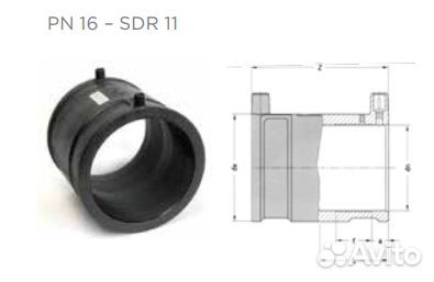 Муфта пэ электросварная d 400 SDR11