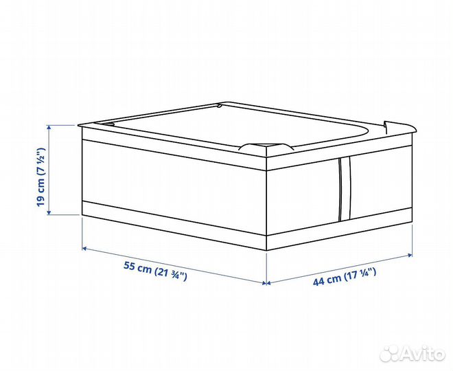 Кофр для хранения икеа IKEA скубб skubb