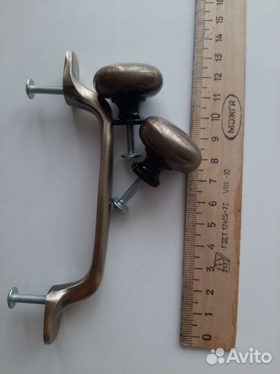 Мебельные ручки латунь