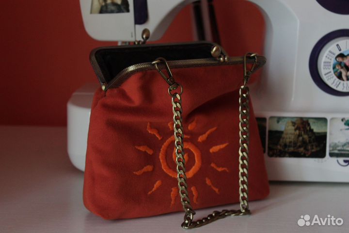 Сумка на фермуаре 