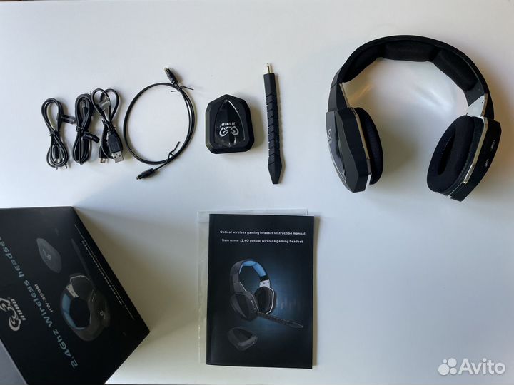 Игровые беспроводные наушники с микрофоном