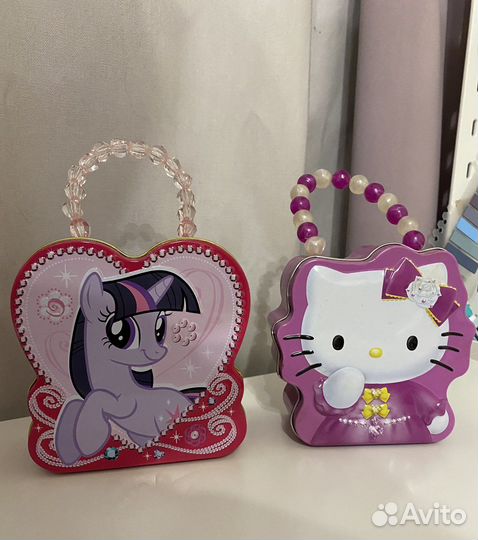 Жестяные баночки Pony Hello Kitty