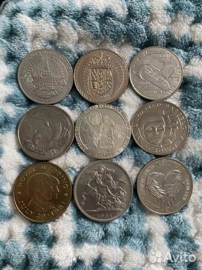 Иностранные монеты кроновый тип шайбы