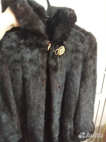 Шуба норковая с капюшоном 50 52 бу