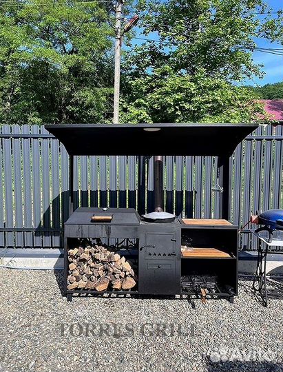 Мангал с крышей от производителя