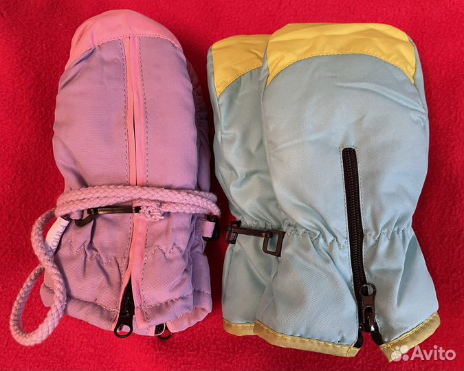 Варежки зимние детские 1 2 года