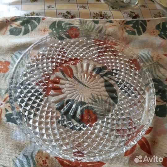 Блюдо хрустальное СССР