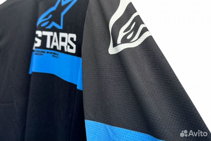 Джерси Alpinestars черный синий M