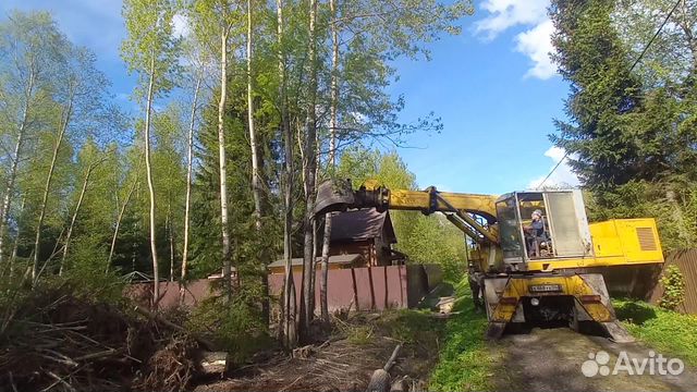 Расчистка участка, спил деревьев, корчевка пней