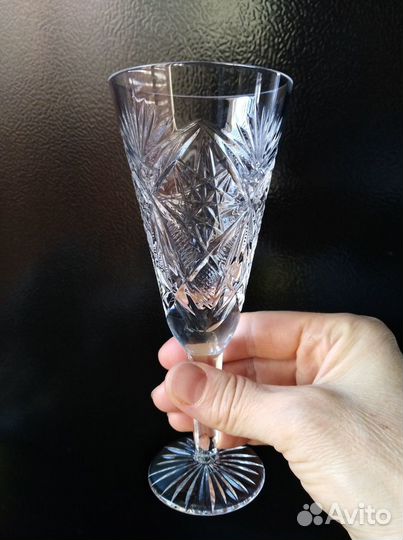 Фужеры Рюмки хрустальные разные