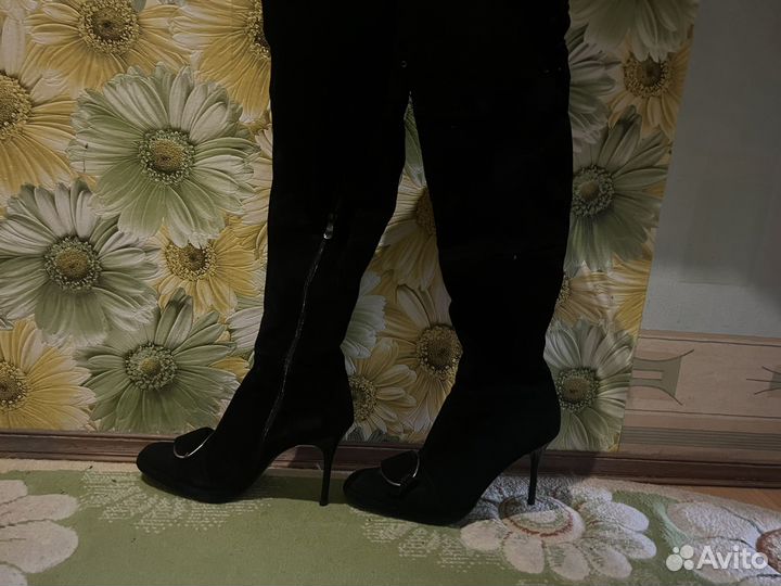 Ботфорты чулки 38 на шпильке