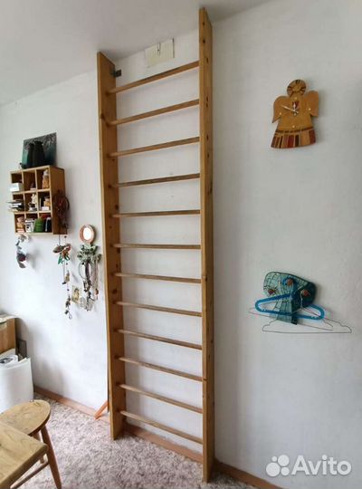 Детская спортивная лестница дерево б/у